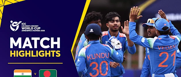 Disciplined India win a thriller against Bangladesh | Match Highlights | U19 CWC 2026