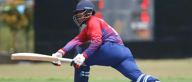 Nepal's batting effort saw them win with an over to spare