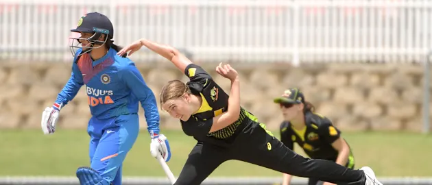 Tayla Vlaeminck is rated as one of the quickest bowlers in the world