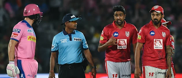 Buttler and Ashwin exchanged words after the Englishman's dismissal – AFP