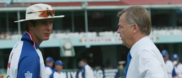 Mike Procter with Michael Vaughan