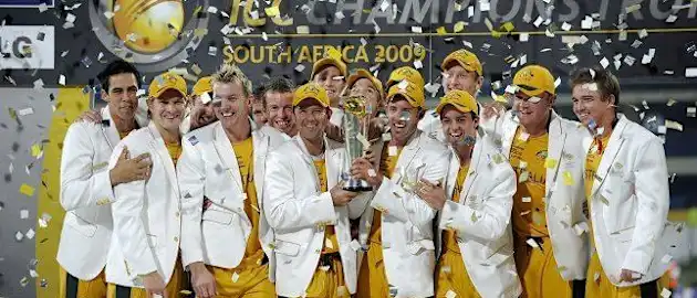 44759 Australian team celebrates after winning