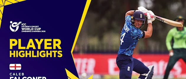 Falconer's intent drives England | Player Highlights | U19 CWC 2026