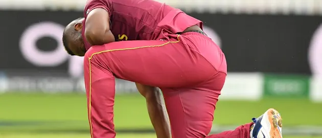 Russell's World Cup campaign was cut short by an injury to his left knee