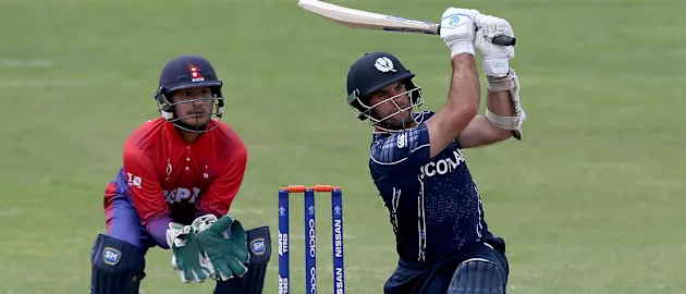 Kyle Coetzer, batting for Scotland