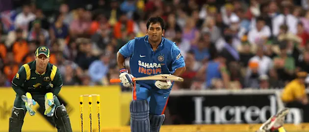 Dhoni's patient 44* guided India to a four-wicket win