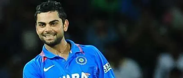 Virat Kohli celebrates his hundred and India's win