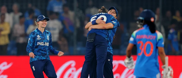 England hold nerve to beat India in thriller | Match Highlights | CWC25