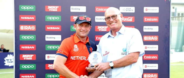 Player of the match - Roelof van der Merwe