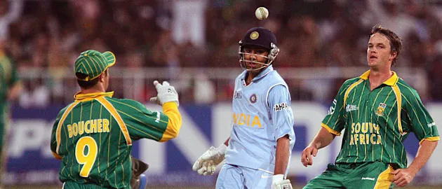 Rohit in action against South Africa at the 2007 T20 World Cup