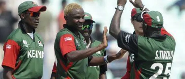 22463 Kenya players at the Cricket World cup2011