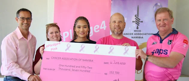 The Pledge 4 Pink campaign raised N$152,000