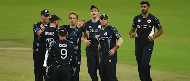 Scotland team celebrating