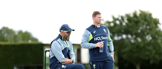 Nathan Lyon and Steve Smith train ahead of WTC 25 Final