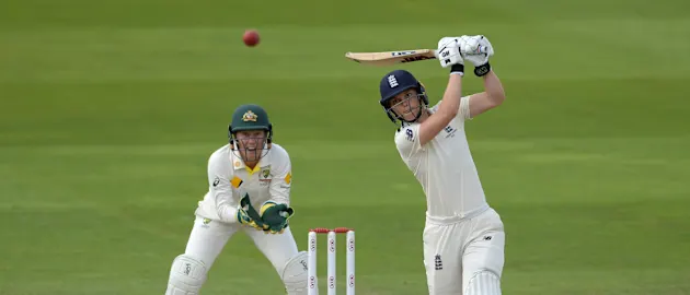 Amy Jones batted fluently before her dismissal