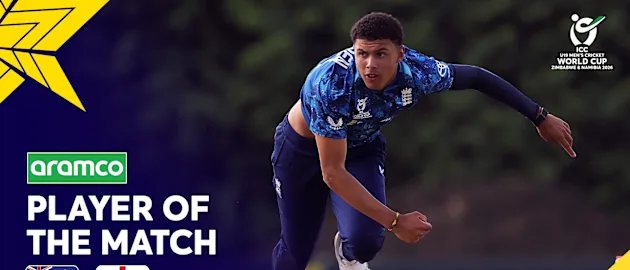 Lumsden five-wicket haul guides England to win | POTM Highlights | U19 CWC 2026