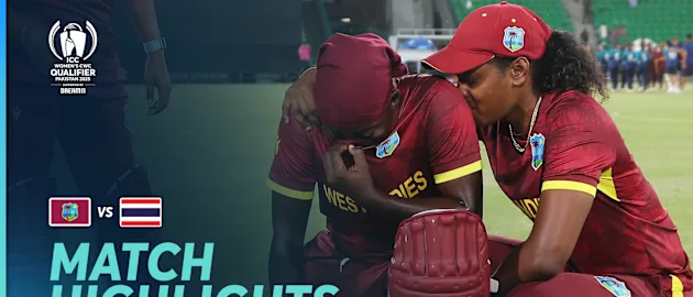 Logo of West Indies miss out on qualification despite win over Thailand | Match Highlights | WCWCQ 2025