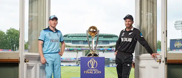 Which captain will lift the ICC Men's Cricket World Cup trophy on Sunday?