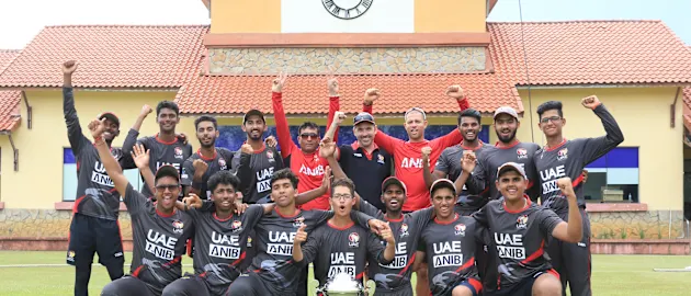 UAE players celebrates