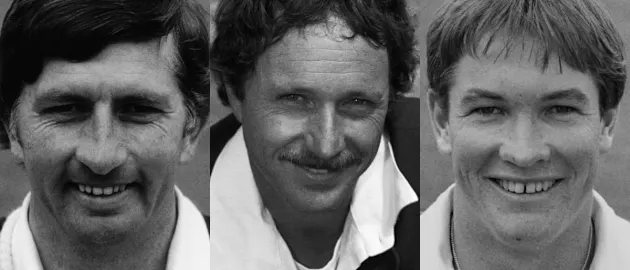 (L to R) Duncan Fletcher, Dave Houghton and Graeme Hick are some of the prominent cricketers to have played for the club
