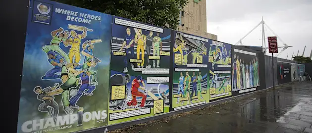 #CT17 superhero-inspired mural in Cardiff