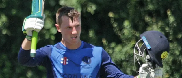 Scotland's Angus Guy scored a brilliant 137 against France