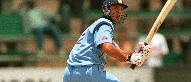 Yuvraj Singh in action as a youngster