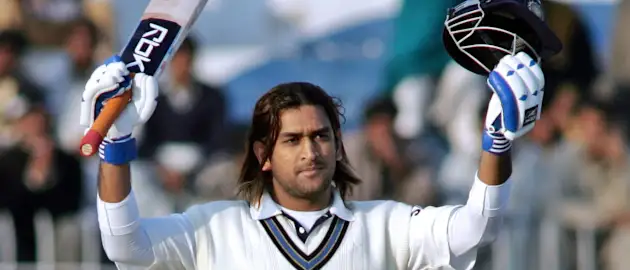 MS Dhoni during his Faisalabad epic ton