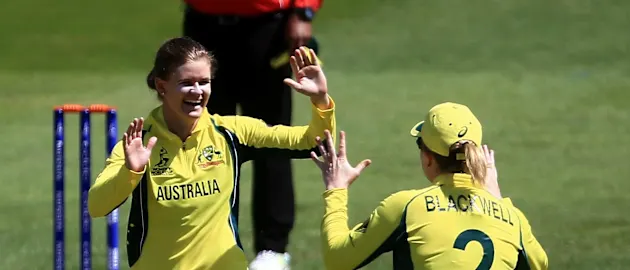 Jess Jonassen rose by two places to claim the second spot