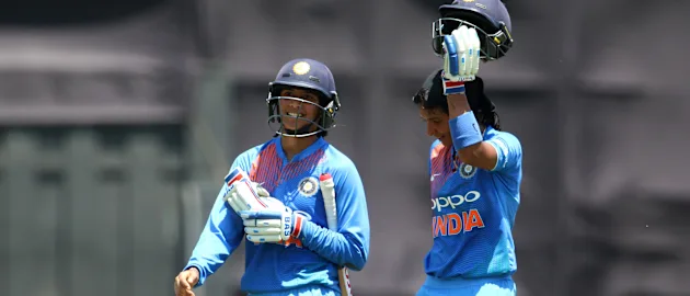 Smriti Mandhana and Harmanpreet Kaur stitched together an unbeaten 60-run partnership for the third wicket