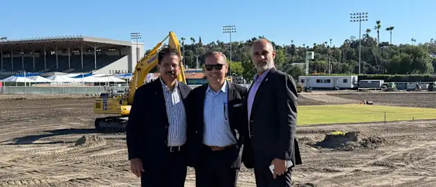 ICC celebrates LA28 stadium construction milestone
