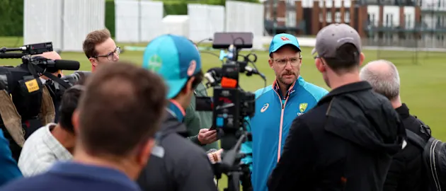 Daniel Vettori speaks to the media in Kent // Getty Images