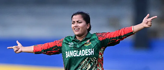 A wicket as good as the celebration for Nahida | CWC25