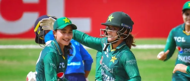 Debutant Tuba Hassan picked up three wickets