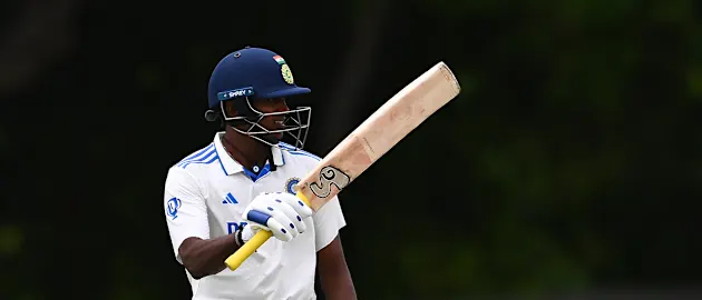 Sai Sudharsan in whites