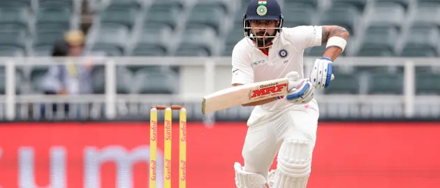 Virat Kohli batting at the Wanderers