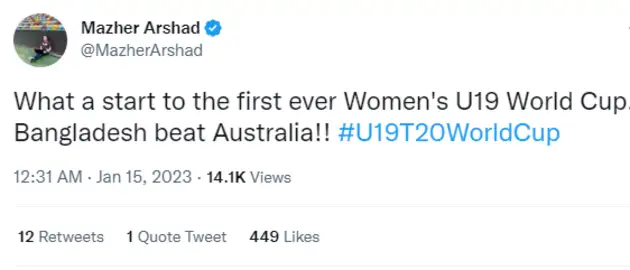 Bangladesh got a lot of the limelight on day one.