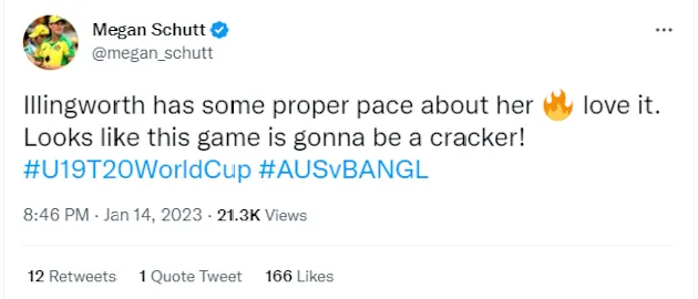 Megan Schutt likes the look of Milly Illingworth.