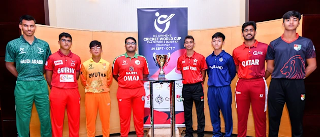 All captains: ICC U19 Men's CWC Asia Div 2 Qualifier