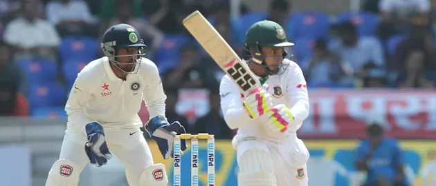 Mushfiqur Rahim was unbeaten on 81 at stumps
