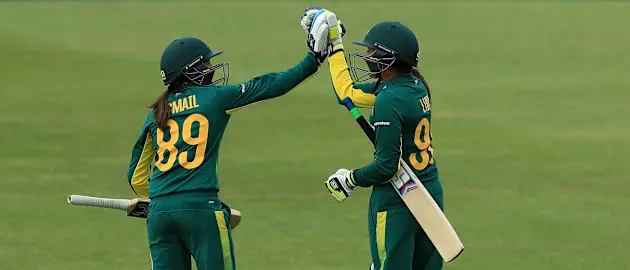 SA Women celebrating
