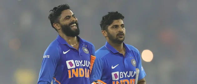 Thakur and Jadeja eased any nerves