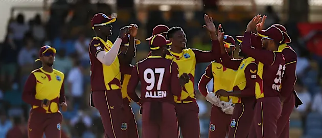 West Indies celebrate