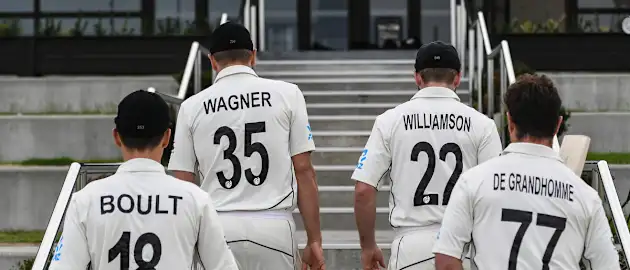 New Zealand will play with names and numbers on the back of their white shirts (NZC)