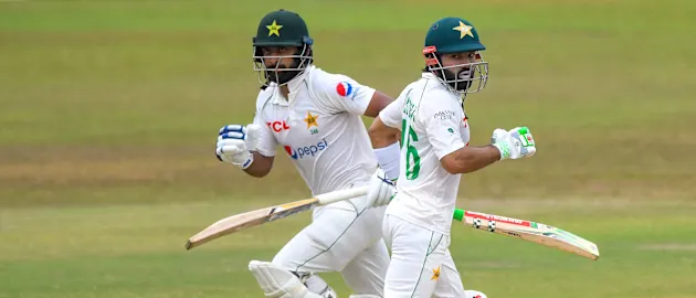 Abdullah Shafique and Mohammad Rizwan shared a 71-run stand