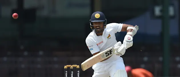 Dinesh Chandimal plays a shot