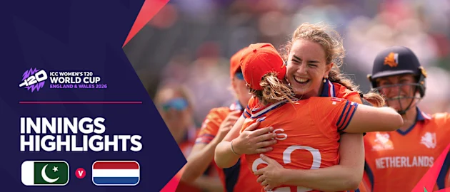 Netherlands bowlers contain Pakistan batters | Innings Highlights | Women's T20WC 2026