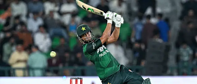 Hasan Nawaz bats against Bangladesh