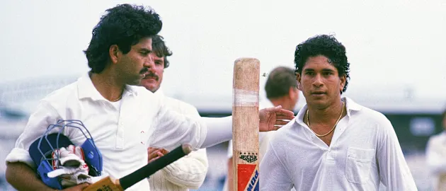 A moment to remember for Sachin Tendulkar.