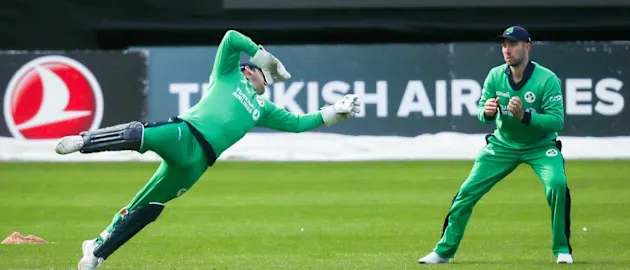 Gary Wilson claimed a special catch behind the stumps